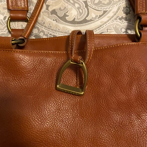 Lauren Ralph Lauren Leather Tote - Picture 2 of 9